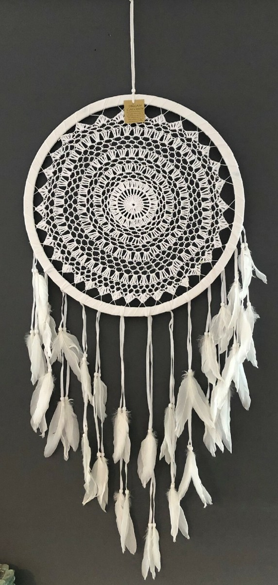 LARGE Handmade Dream Catcher Wicker Beads Authentic Dreamcatcher