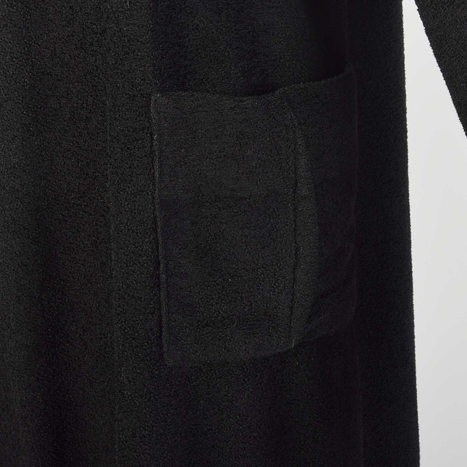Medium 1930s Swing Coat Soft Black Patch Pockets … - image 12