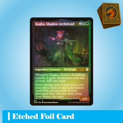 Kagha, Shadow Archdruid | MTG | Baldur's Gate | NM | EN | Uncommon | Etched Foil
