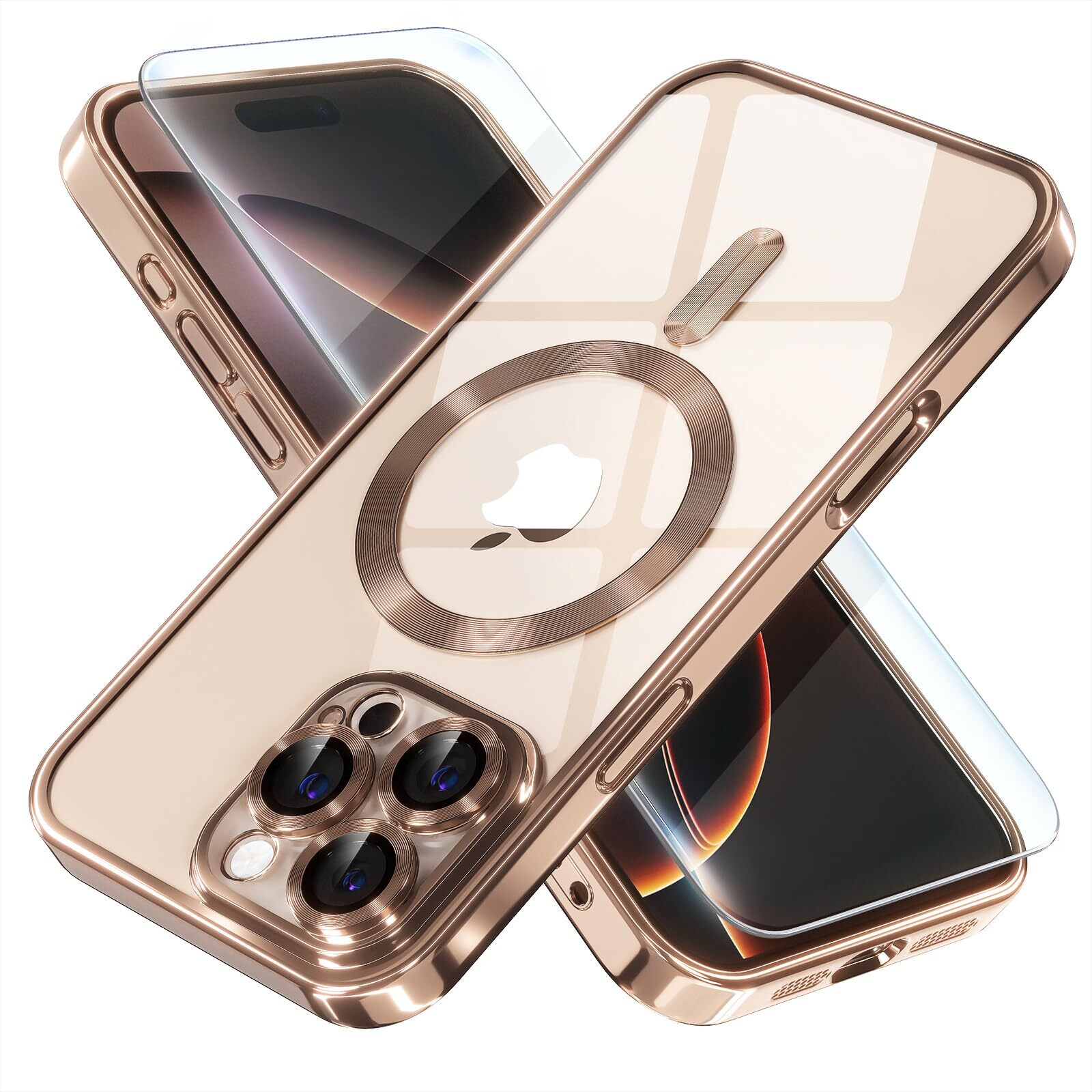 iPhone 16 Pro Max Case MagSafe Soft Clear Shockproof Protective Defender Cover-image