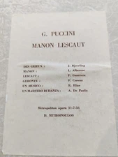 39 - Puccini - Manon Lescaut - Bjoerling - Albanese - Mitropoulos - 1956 New Yor
