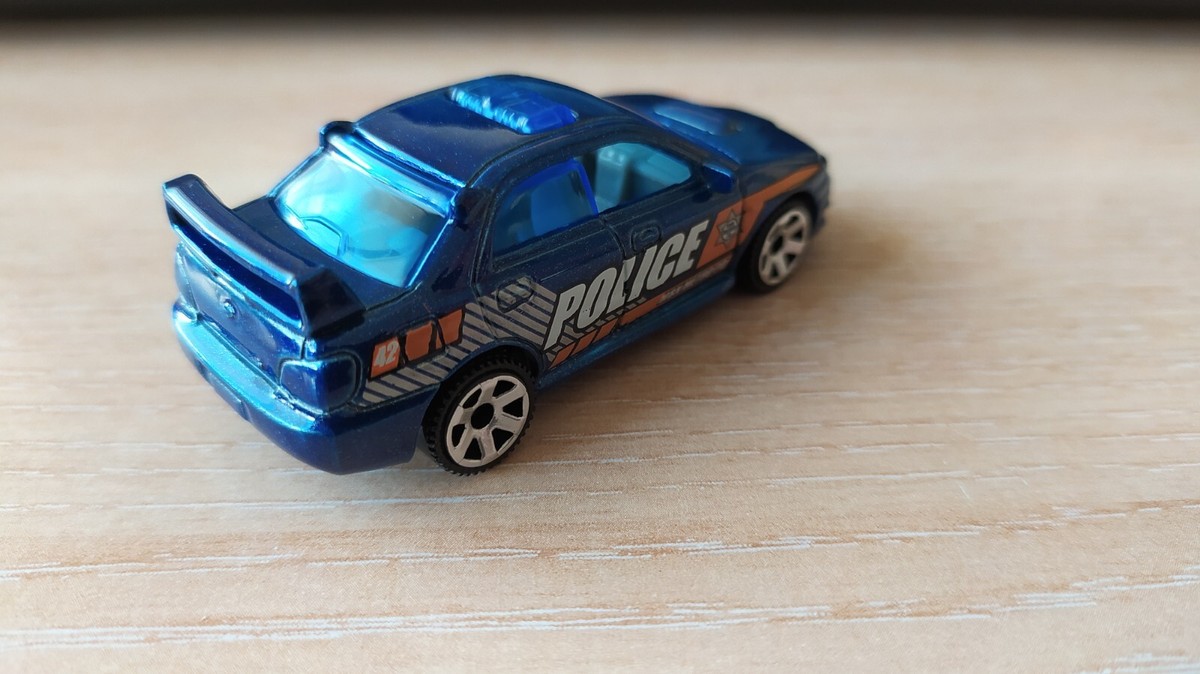 Miniature Voiture Hot Wheels Subaru Impreza Bleue 1:64 Loose - Occasion TBE
