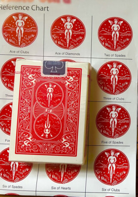 Fahrrad Fahrer Rückenmarkiertes Deck Blue Seal Cincinnati Ohio USPCC Spielkarten 