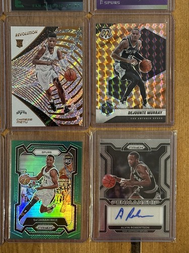 (31) San Antonio Spurs Rookie Prizm Lot w/ Auto & WEMBANYAMA - Picture 7 of 13