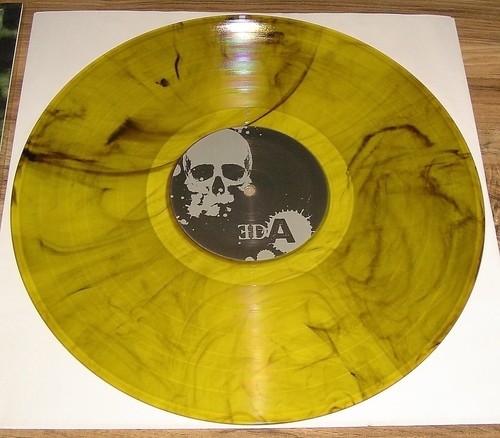 Megadeth "Megadeth Tour" Green/Black Vinyl Record 1984 Metallica Slayer - Picture 3 of 5