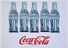 Andy Warhol / Fünf Flaschen Coca Cola. Poster Plakat Poster