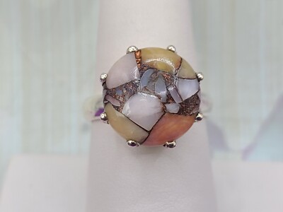 Unique Designer TGGC Sterling Silver 925 Multi Stone Ring