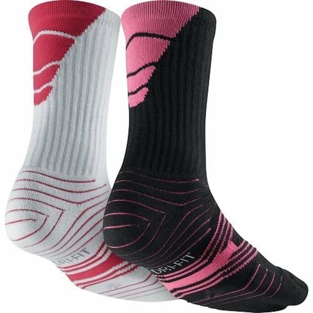 black and pink nike socks
