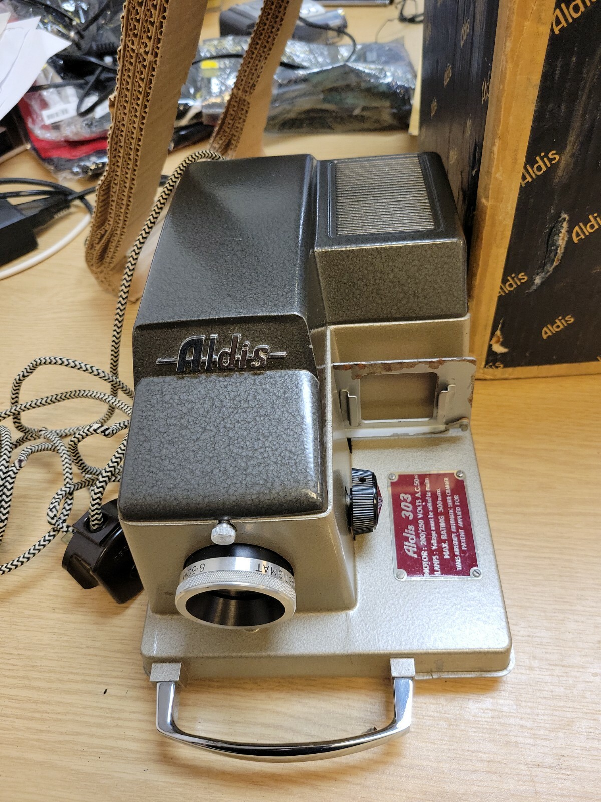 ALDIS 303 Vintage Slide Projector. Made in England eBay