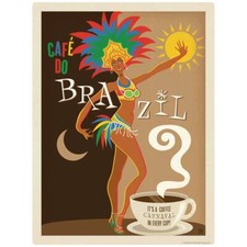 Cafe Do Brazil Coffee Decal Peel and Stick Decor
