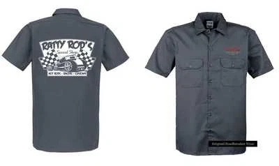 Chemise Worker Sonar Gris Oldschool Hot Rod US Car & 50 Style Motif - Photo 1/3