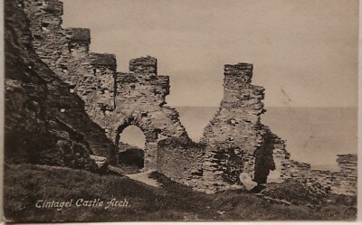 OLD POSTCARD 1905 TINTAGEL CASTLE ARCH