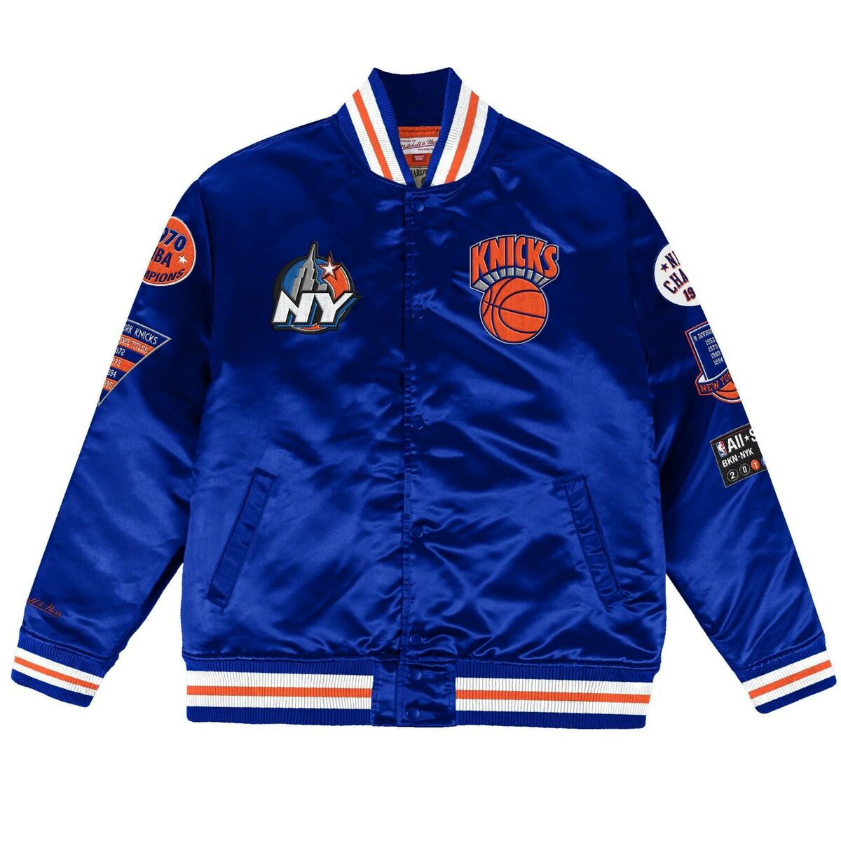New York Knicks Mitchell & Ness CHAMP CITY SPARKLE SATIN NBA New York Knicks Mitchell & Ness CHAMP CITY SPARKLE SATIN NBA