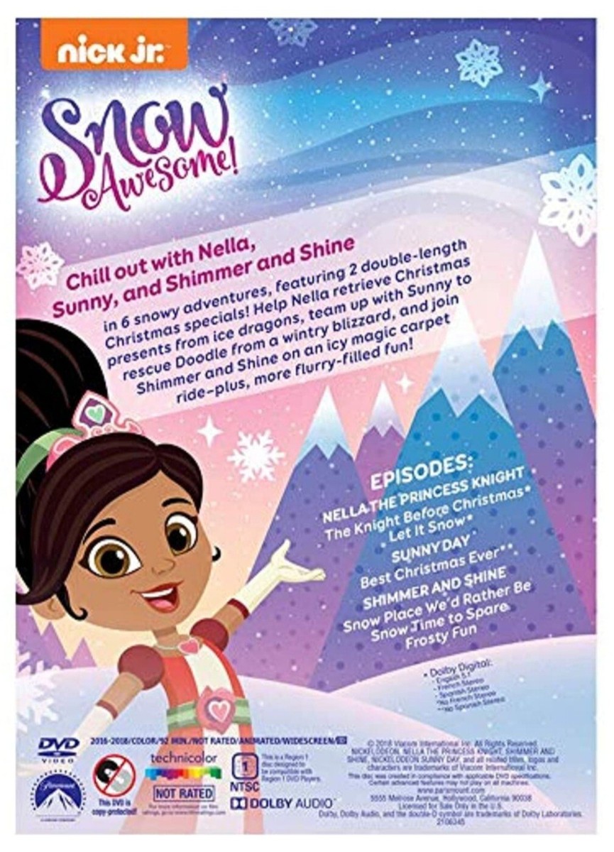 Nick Jr Snow Awesome! Chill Out With Nella Sunny Shimmer and