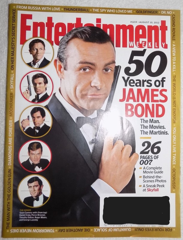 50 YEARS OF JAMES BOND ENTERTAINMENT WEEKLY MAGAZINE - BRAND NEW  NEVER OPENED