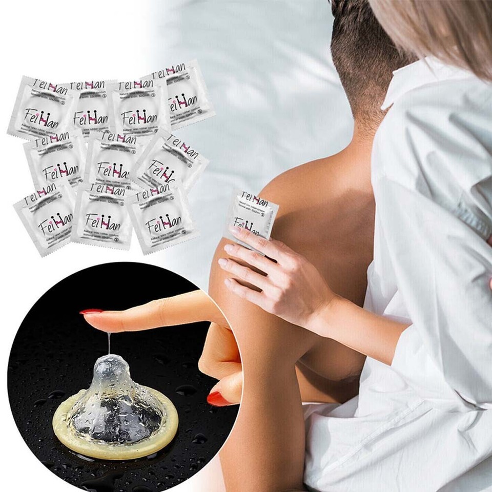 100PCS Latex Kondome Bulk Pack Ultra Thin Extended Pleasure Extra Time Sex Delay