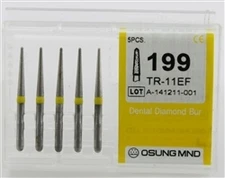 Dental Diamond Burs, Extra Fine Grit Multi-Use, 5 Pcs/Pk [199TR-11EF]
