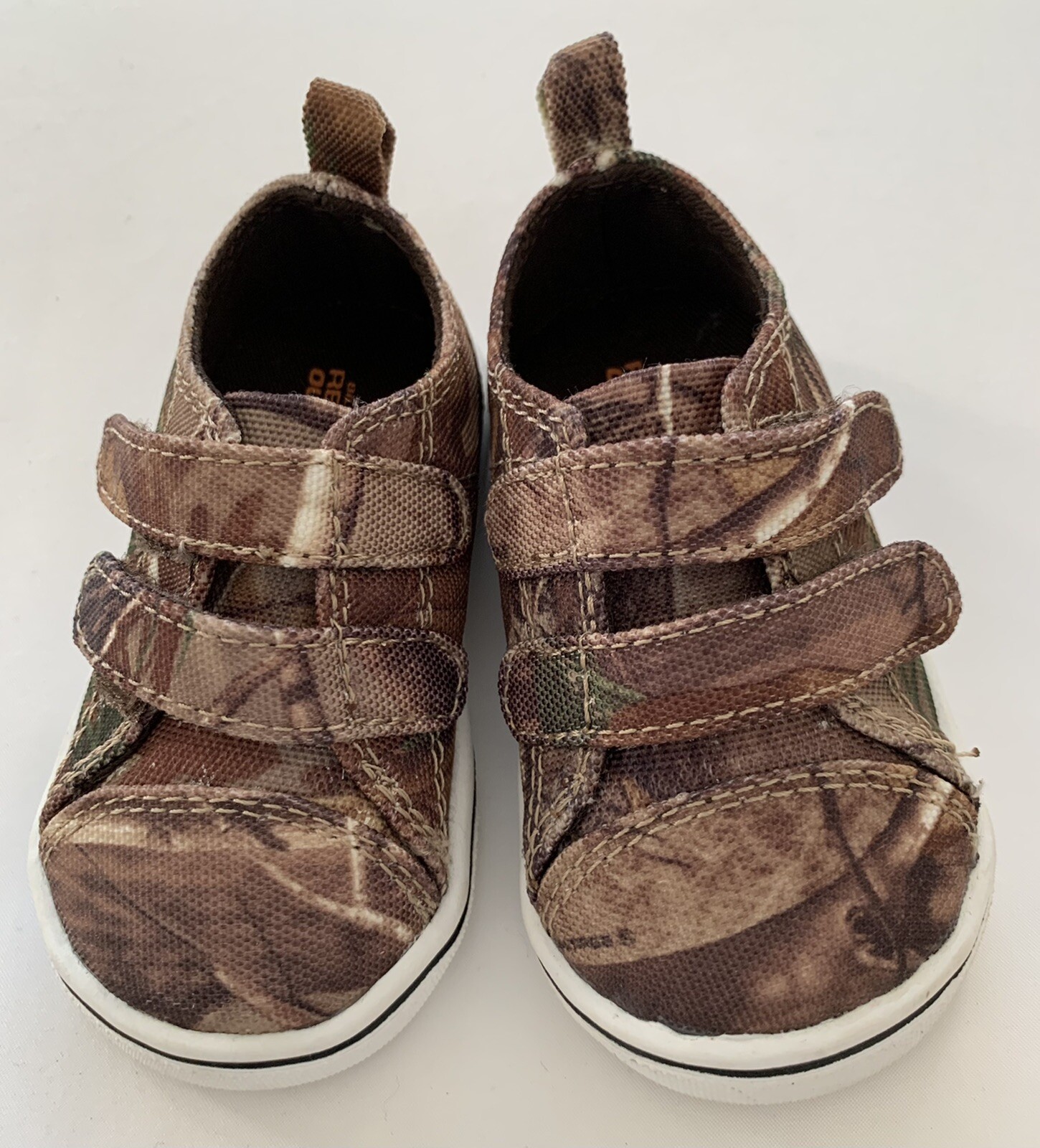 Realtree Outdoors size 3 Camouflage Toddler Baby Boys Hook Loop close Shoes