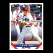 2023 Topps Throwback Thursday Set 11 - 1993 Topps Baseball - 33 Chipper Jones 