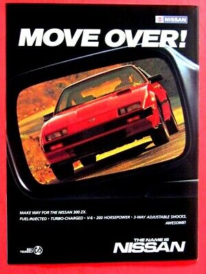 1985 NISSAN 300 ZX Move Over ! Original Print Ad 8.5 x 11 1985 NISSAN 300 ZX Move Over ! Original Print Ad 8.5 x 11