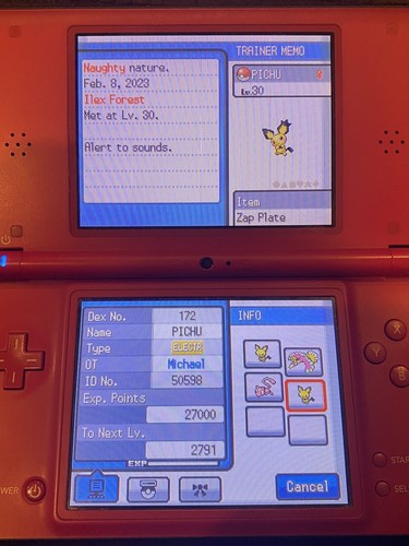 Pokemon Shiny Pikachu Colored Pichu Spiky Eared Pichu Event Distribution Service - Picture 23 of 24