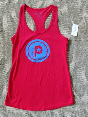 Muscle Tank Pure Barre Distressed Circle P, size XS, NWT
