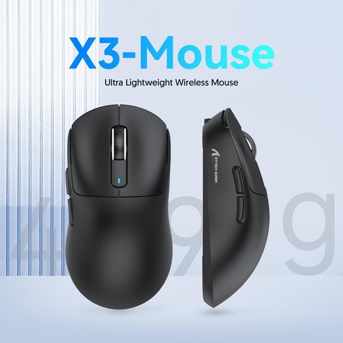 ATTACK SHARK X3 49g SUPERLIGHT Gaming Mouse PixArt PAW3395 BT/2.4 Wireless/Wired - Picture 9 of 70