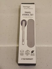 Enjoy your meals on the go with the Bentgo Stainless Travel Utensil Set.