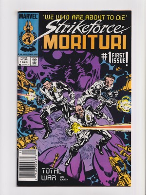 Strikeforce Morituri #1 Marvel Comics 1986 Newsstand Edition High Grade NM
