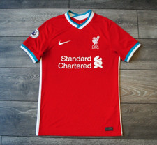 SIZE MEN'S SMALL LIVERPOOL ANFIELD 2020 2021 HOME FOOTBALL SHIRT JERSEY NIKE RED
