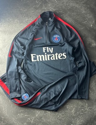 Nike PSG Trainingsanzug Tracksuit Drill Top Hose Dunkelblau Rot Gr. S / M Herren