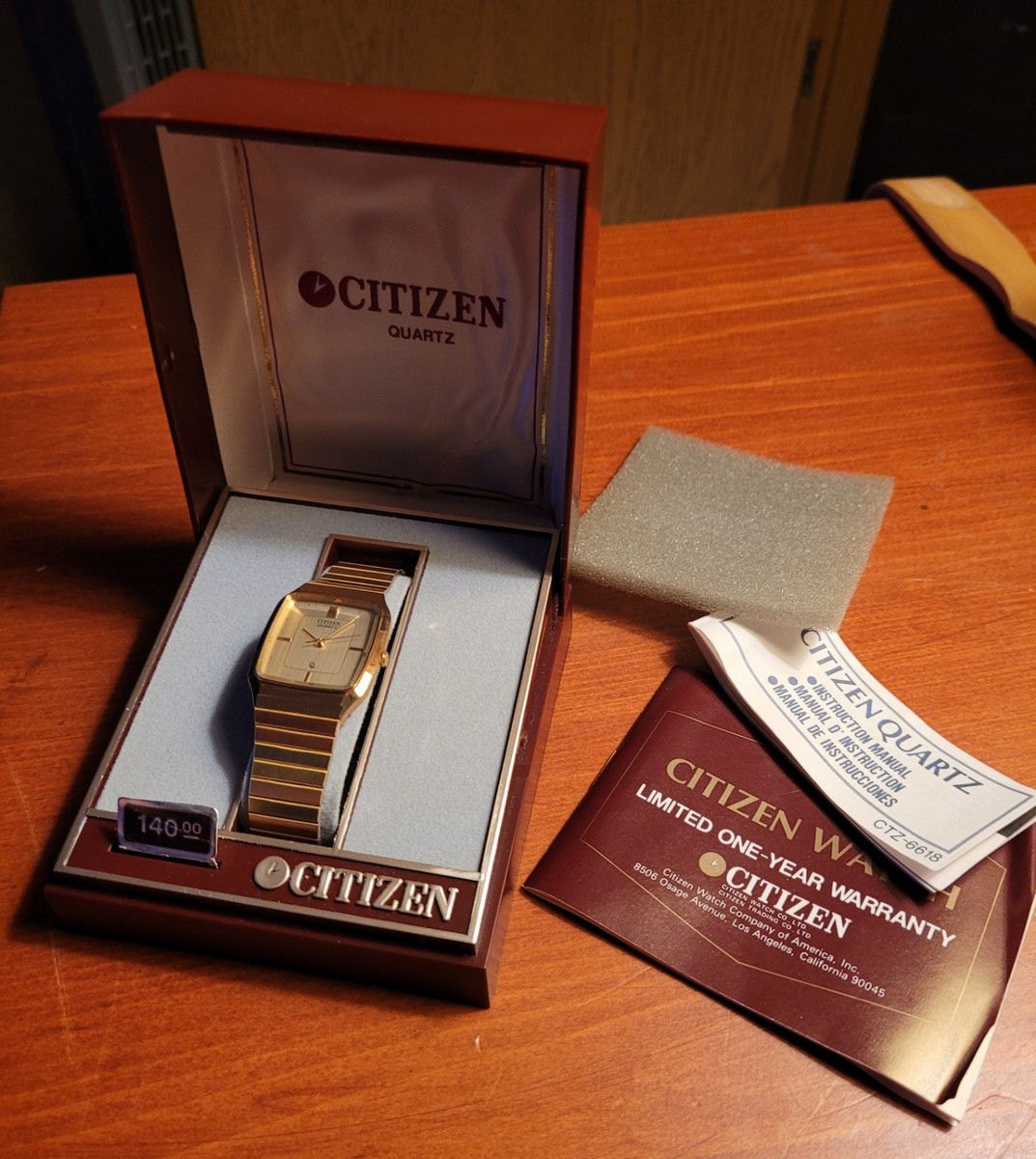 Vintage Citizen 4031-893514 SMG Watch NOS NEW OLD STOCK W/Original