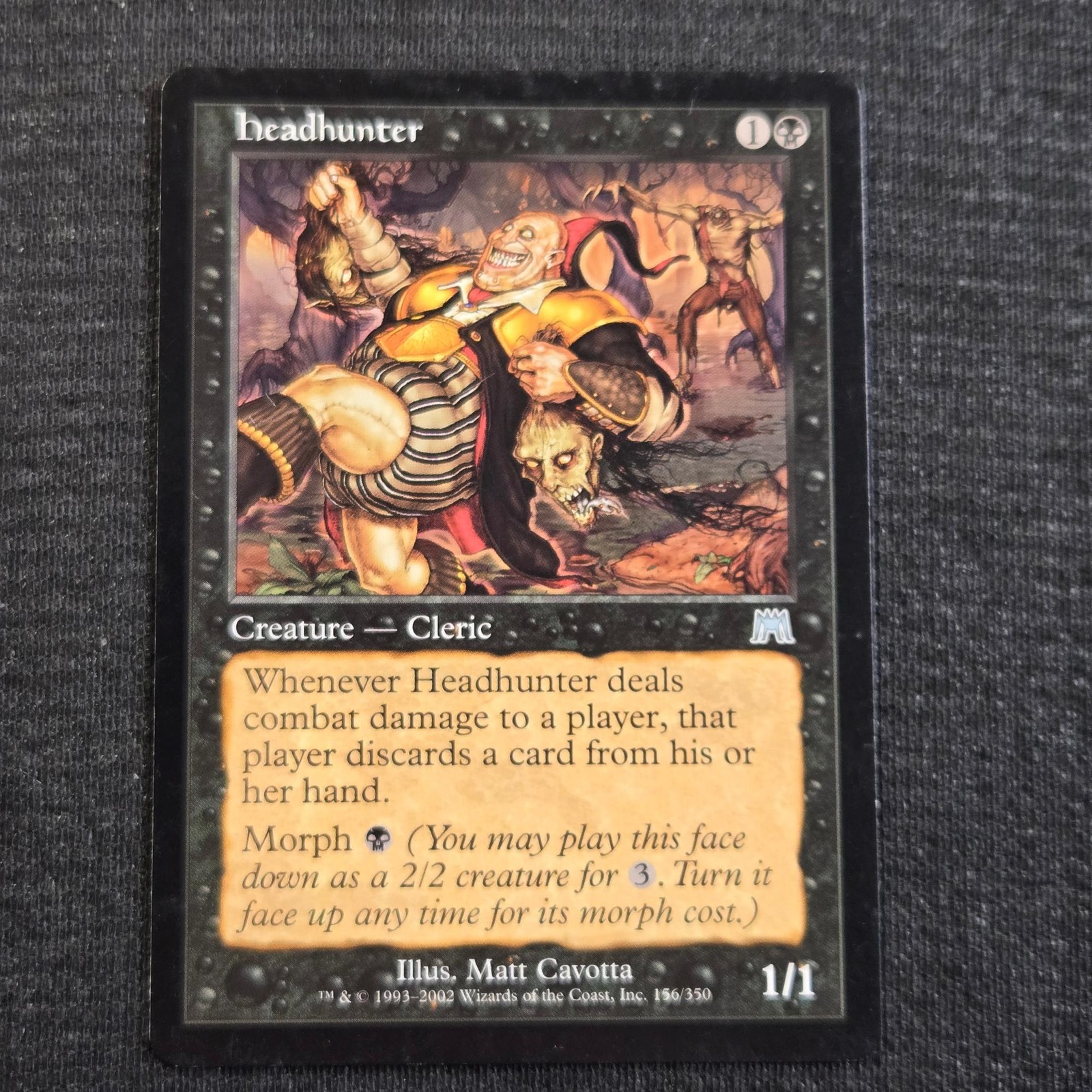 Magic: The Gathering Onslaught Headhunter Uncommon 156 Lightly Played