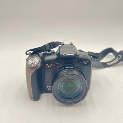 Canon PowerShot SX20 IS Digital Camera Black Used - B