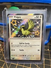 Pokemon Pidgey 196/091 SV: Paldean Fates Holo Shiny Rare EN Basic 50HP on eBay