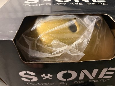 S One lifer helmet Gold Glitter Large roller skate derby blades skateboarding