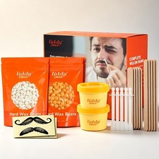 Nose Waxing Kit for Men Women Nose Ear Brow Wax Bean Sticks Cup Hair Removal Set