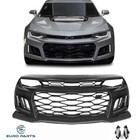 Fits 16-18 Chevy Camaro ZL1 Style Unpainted Front Bumper Cover+Fog lights