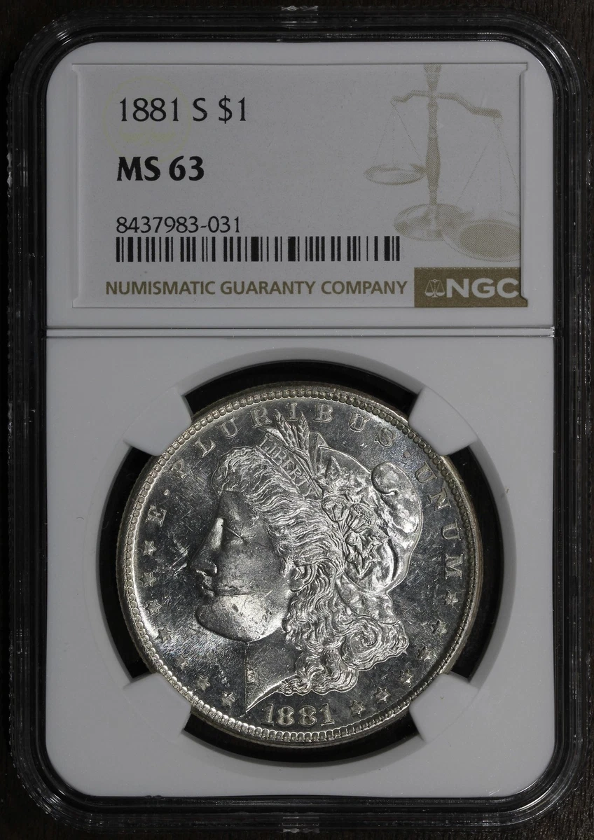 MS 63 Graded 1881 Year Morgan US Dollars (1878-1921) for sale | eBay