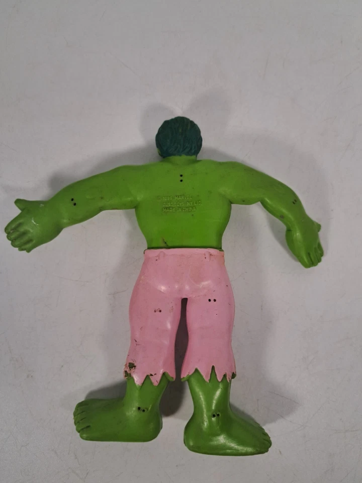 Figura Flexible Vintage 1989 Just Toys Marvel Incredible Hulk Foto 2 de 2
