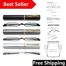Chic Portable Reading Glasses with Protective Case - Fashion Meets Function