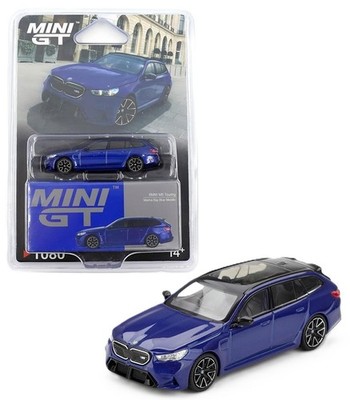 Mini GT 1:64 BMW M5 Touring (G99)   Marina Bay Blue Metallic Diecast MGT01080