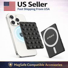 Magnetic Phone Grip Stand Magsafe Suction Holder for iPhone 12-17 Black