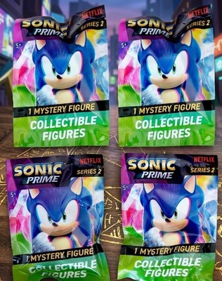 4 mal Sonic Prime Series 2 Mystery Sammelfigur  Sonic/Tails/Knuckles