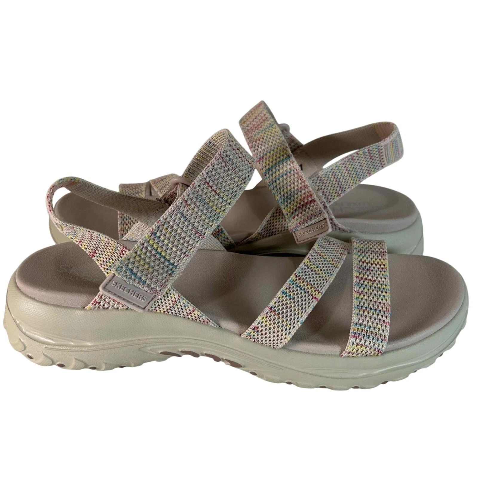 Skechers Reggae Bound Sweet Crush Vegan Machine Washable Sandals Women's 11 New