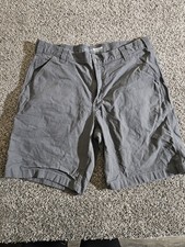 CARHARTT Rugged Flex Relaxed Fit Canvas Work Shorts Mens size 38 Grey