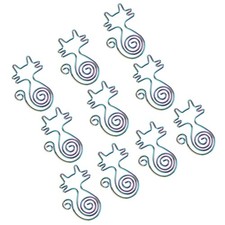 10PCS Paper Clip Animal Colorful Cat  Shape Portable For Office Home