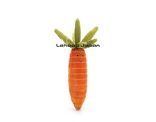Jellycat Vivacious Vegetable Carrot Plush Toy 6.5 - Stuffed Vegetable - Great