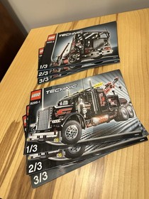 LEGO Technic Tow Truck 8285 Complete Set Battery Powered 1877 Pieces w/ Manuals