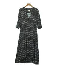 MACPHEE Shirt Dresses BlackxWhite(Dot Pattern) 36(Approx. M) 2200611348029
